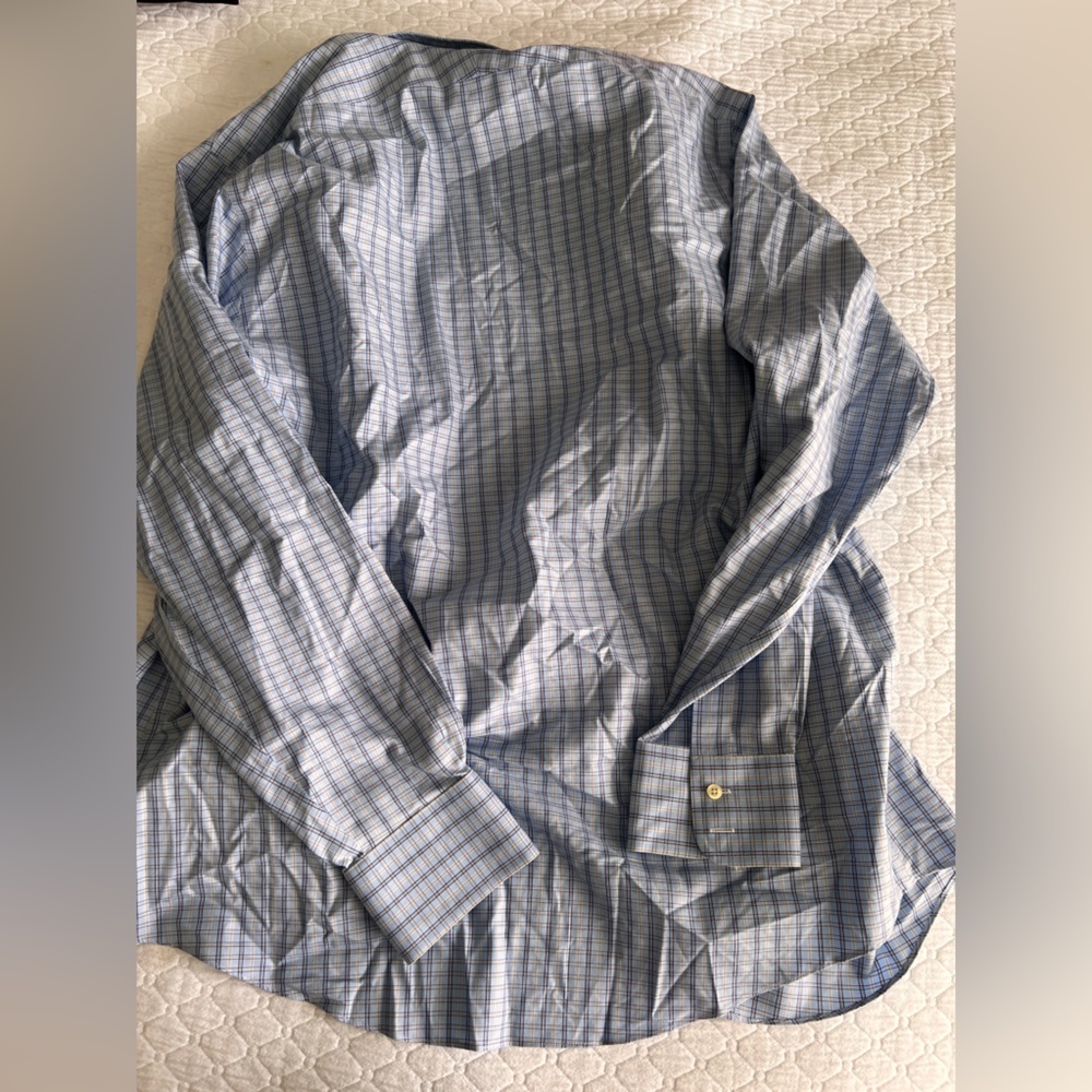 Blue Plaid Button Up - image 3